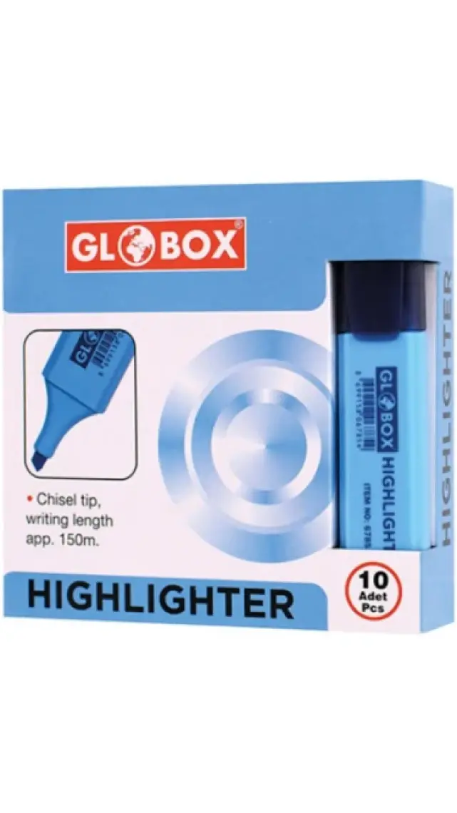 Globox Highlighter Fosforlu Kalem 10'lu