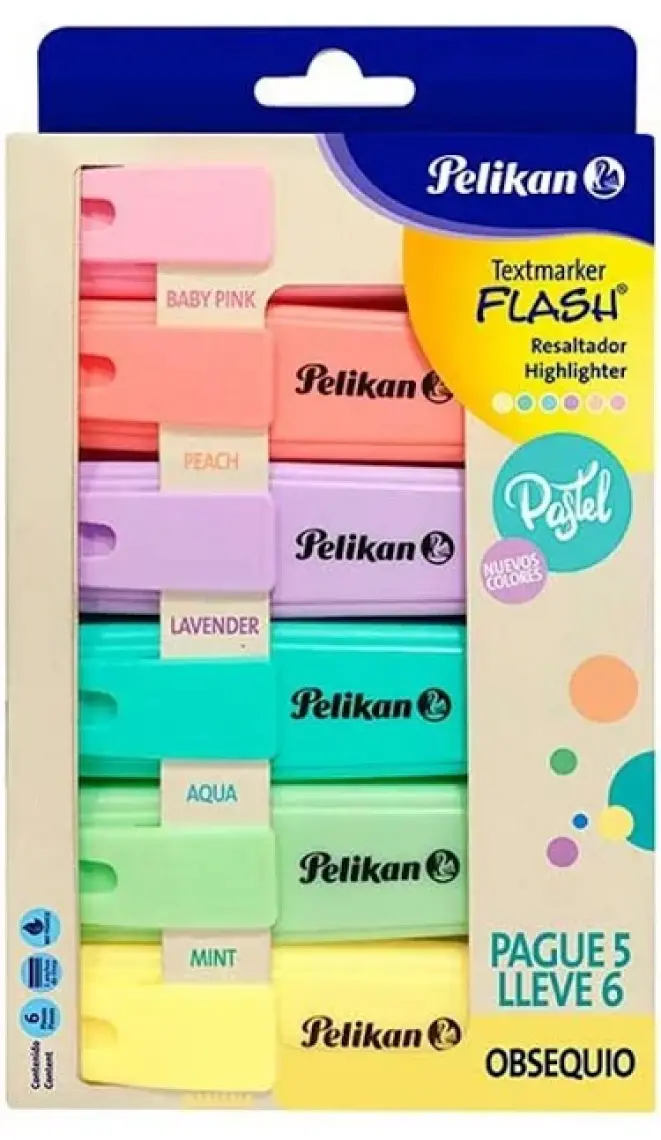 Pelikan Fosforlu Kalem Pastel 6 Lı PL60078802FK6