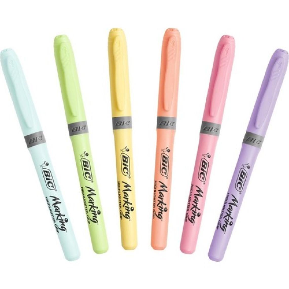 Bic Fosforlu Kalem 6'lı - Pastel Renkler