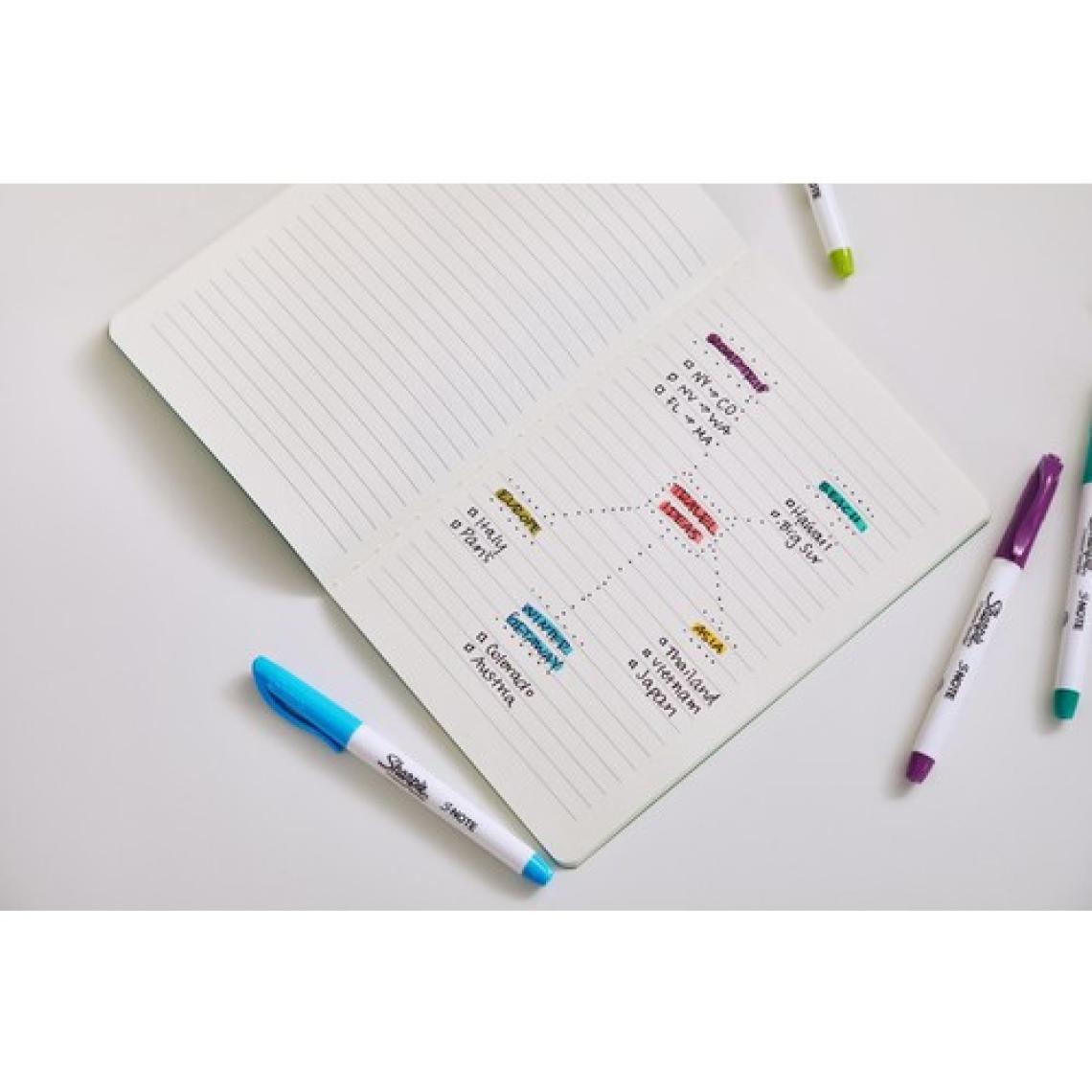 SHARPIE SNOTE Fosforlu Kalem; Kesik uç; 20'li Karışık Renk