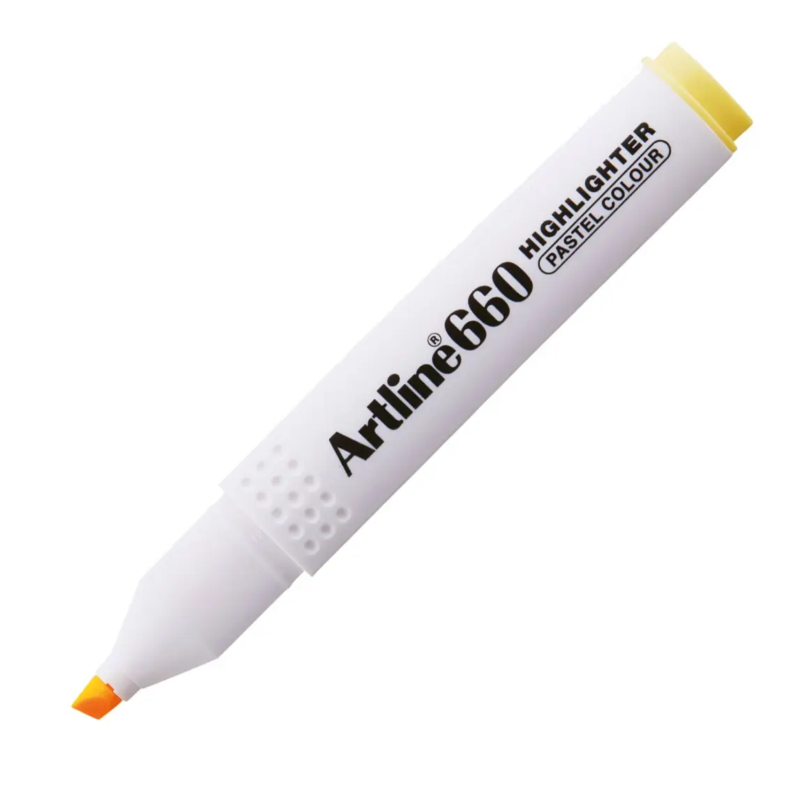 Artline 660 Fosforlu Kalem Kesik Uç:1,0-4,0mm Pastel Yellow