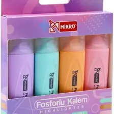 Mikro Fosforlu Kalem 4 Renk
