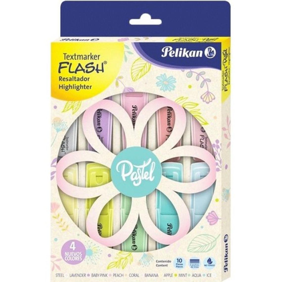 Pelikan Fosforlu Kalem Pastel 10’lu