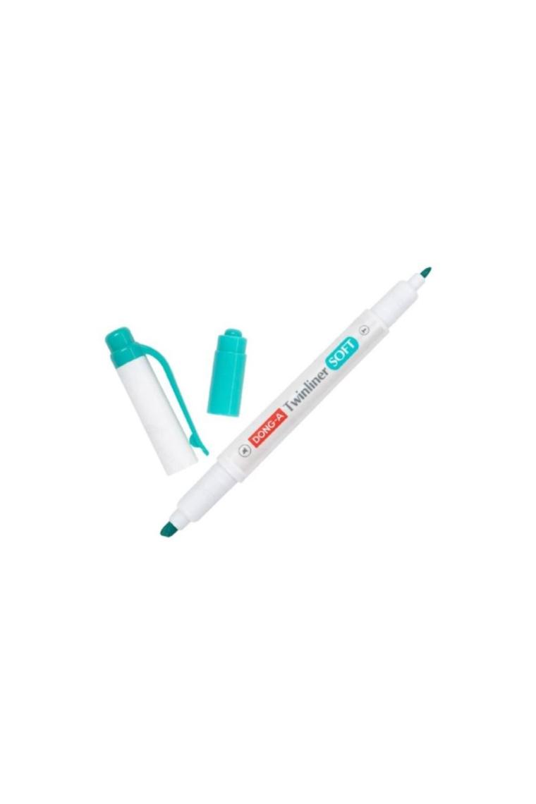Dong-A Twinliner Soft Fosforlu Kalem Su Yeşili No:55