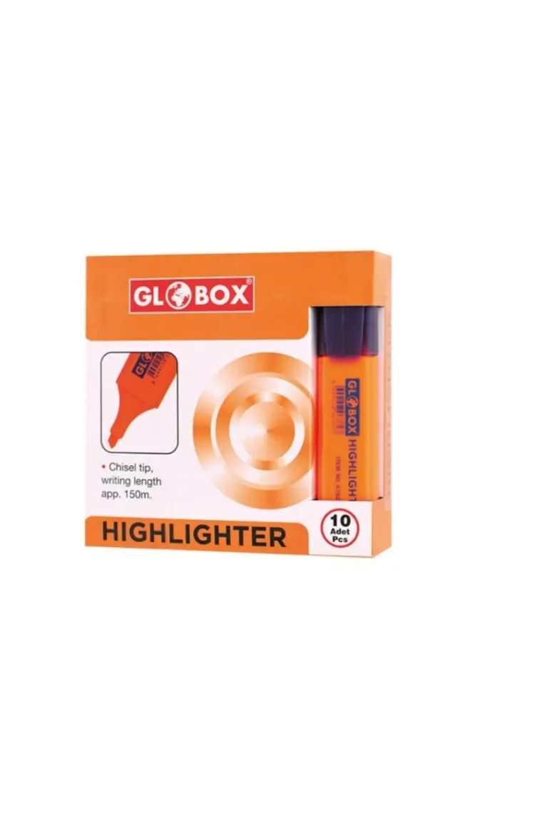 Globox Highlighter Fosforlu Kalem 10'lu