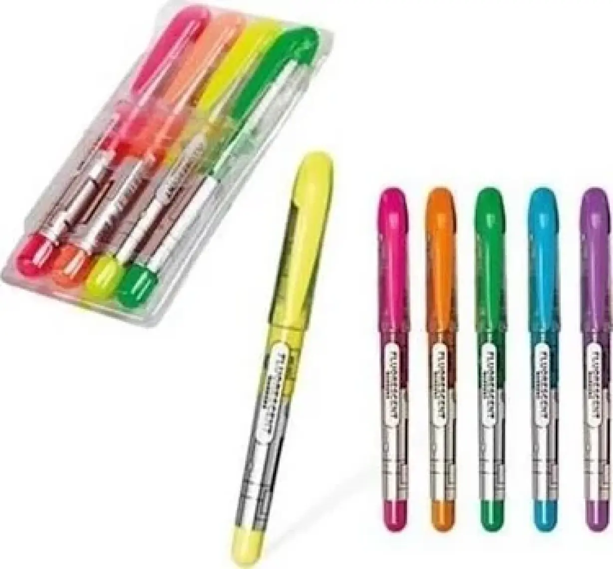 Mikro Ah601-4 Fosforlu Kalem 4 Renkli Set