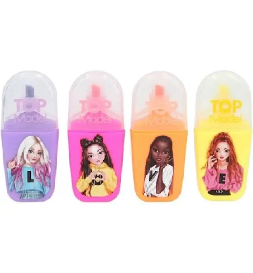Topmodel 4 Lü Mini Fosforlu Kalem Seti 1535_a1