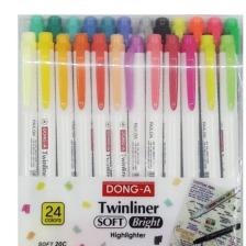 Donga Twinliner Soft Bright 24 Renk Çift Taraflı Fosforlu Kalem