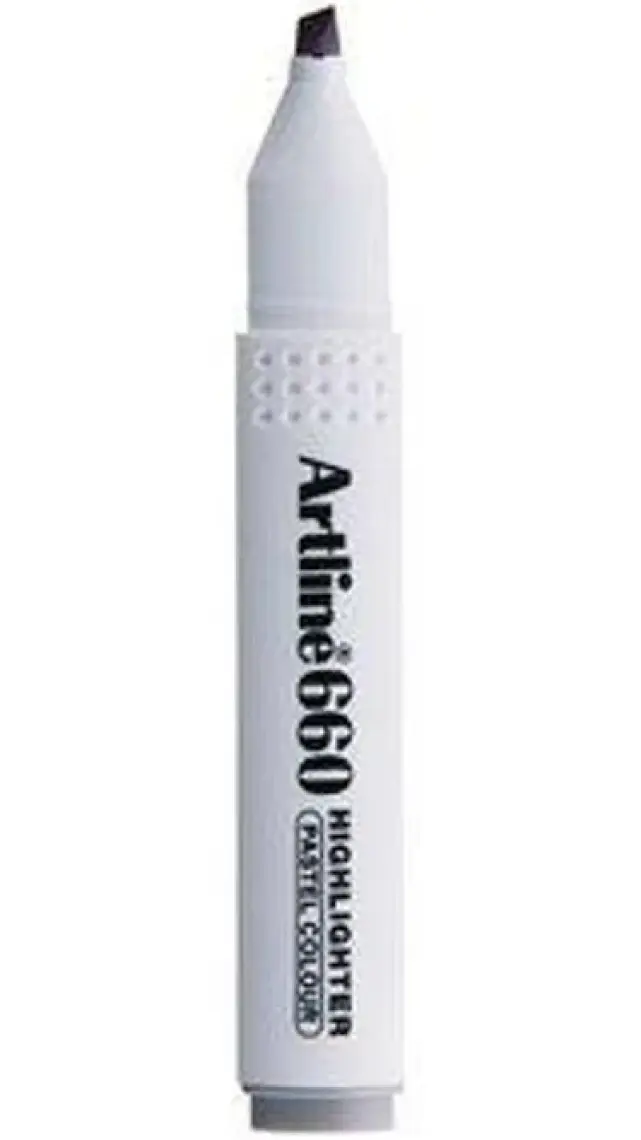 Artline 660 Fosforlu Kalem Pastel Gri 1,0-4,0 mm Kesik Uç – Tekli, Desensiz, Ofis ve Okul Kullanımına Uygun