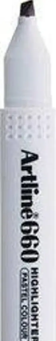 Artline 660 Fosforlu Kalem Pastel Gri 1,0-4,0 mm Kesik Uç – Tekli, Desensiz, Ofis ve Okul Kullanımına Uygun
