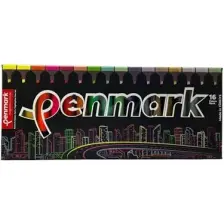 Penmark 16 Renk Fosforlu Kalem Seti Standlı Kutulu