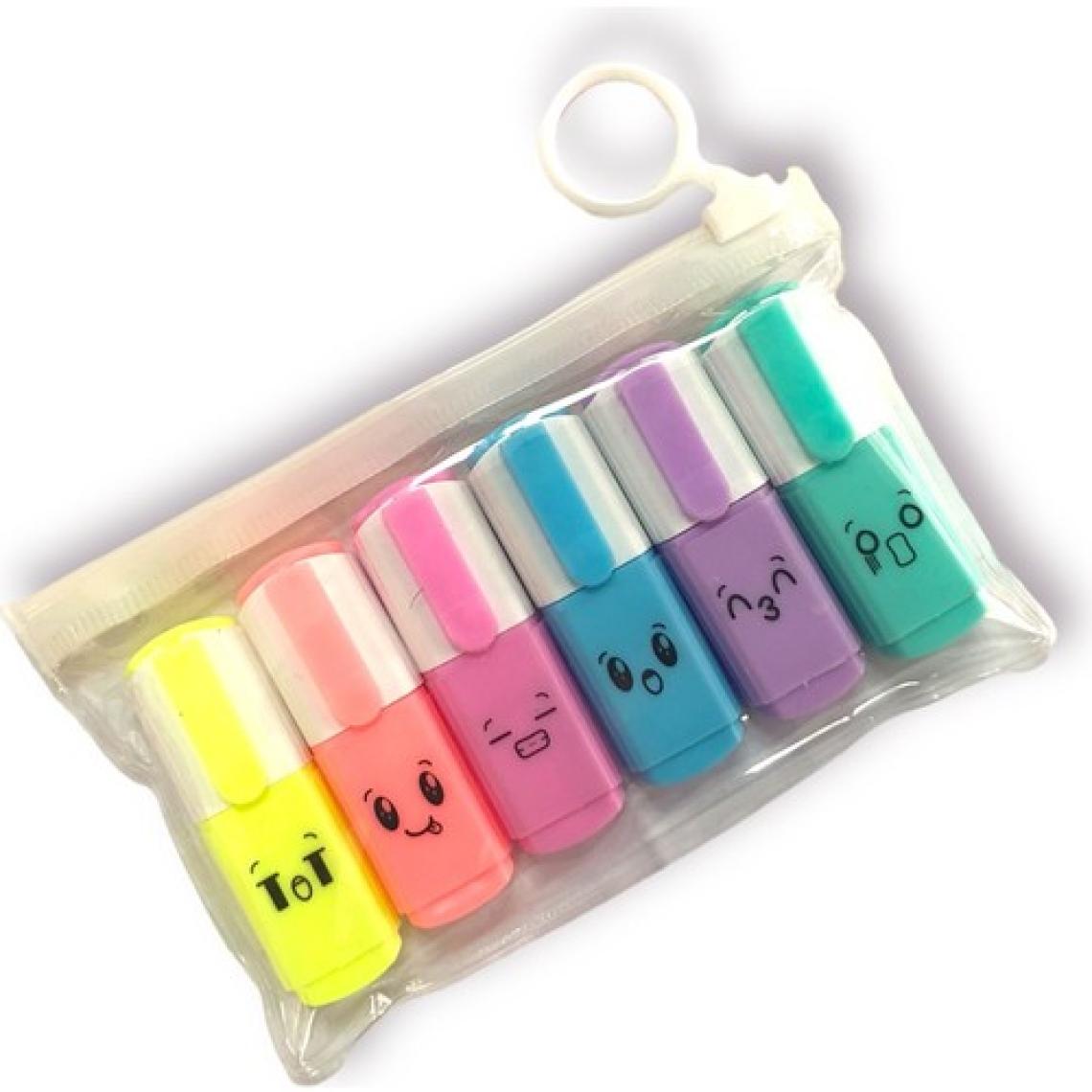 Maxx H-138 Mini Fosforlu Kalem Seti 6 Lı