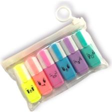 Maxx H-138 Mini Fosforlu Kalem Seti 6 Lı