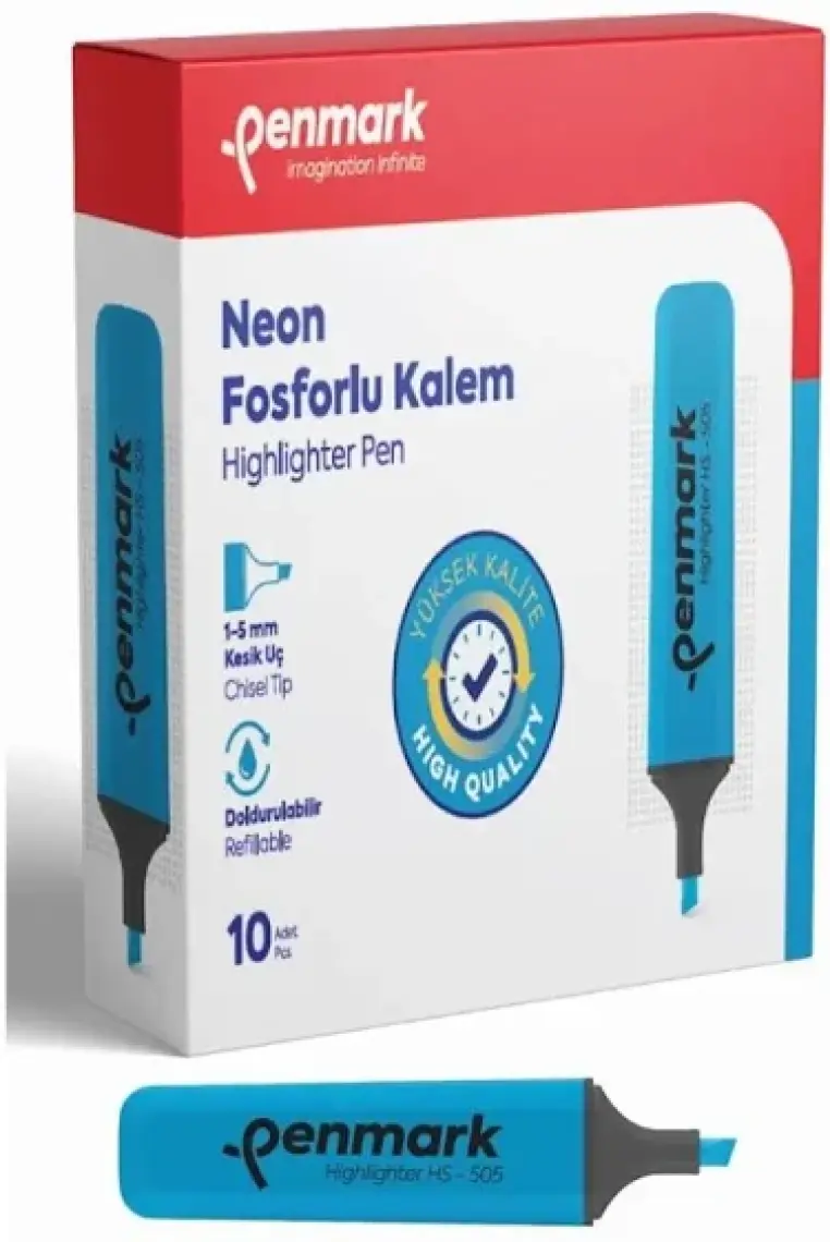 Penmark Neon Fosforlu Kalem 10'lu