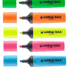 Edding 344 Fosforlu Kalem 5'Li Kutu 5 Renk