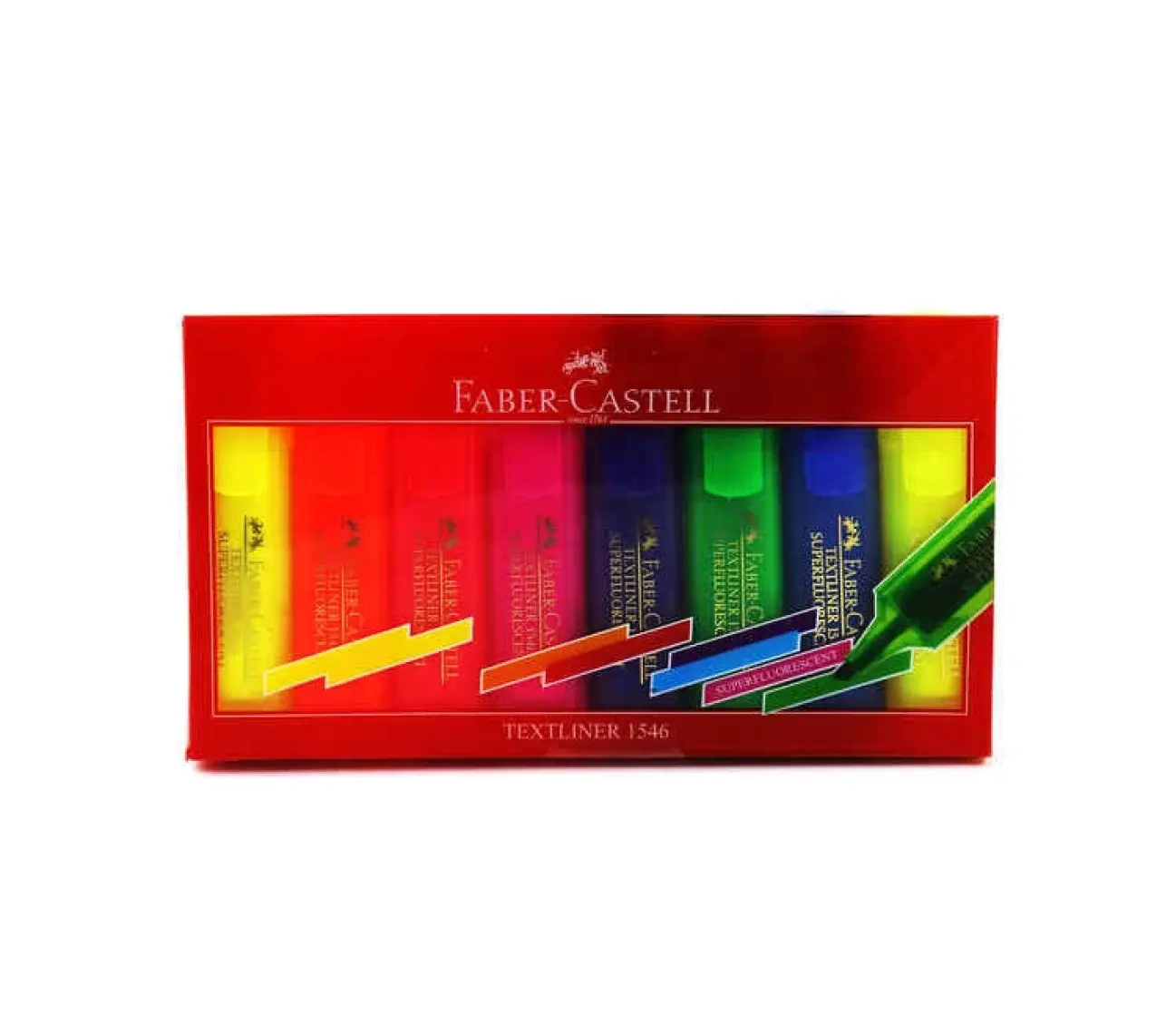 Faber-Castell Şeffaf Gövde Fosforlu Kalem 6+2 Poşet