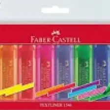 Faber-Castell Şeffaf Gövde Fosforlu Kalem 6+2 Poşet