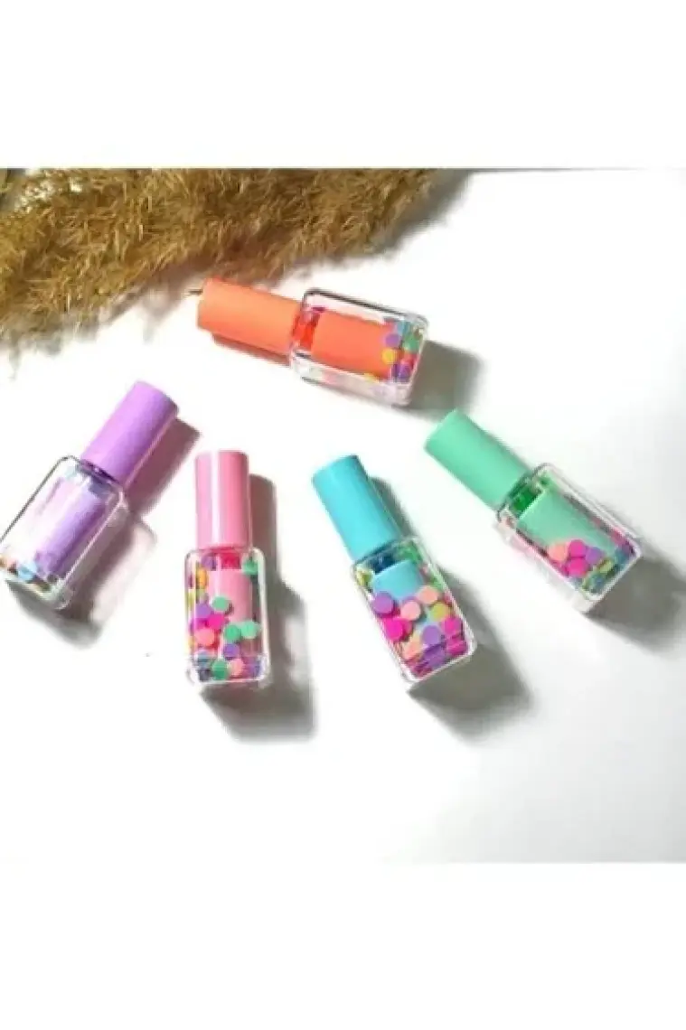 Misyon Oje Şekilli Işaretleme Kalem Seti 5'li Pastel Renkler