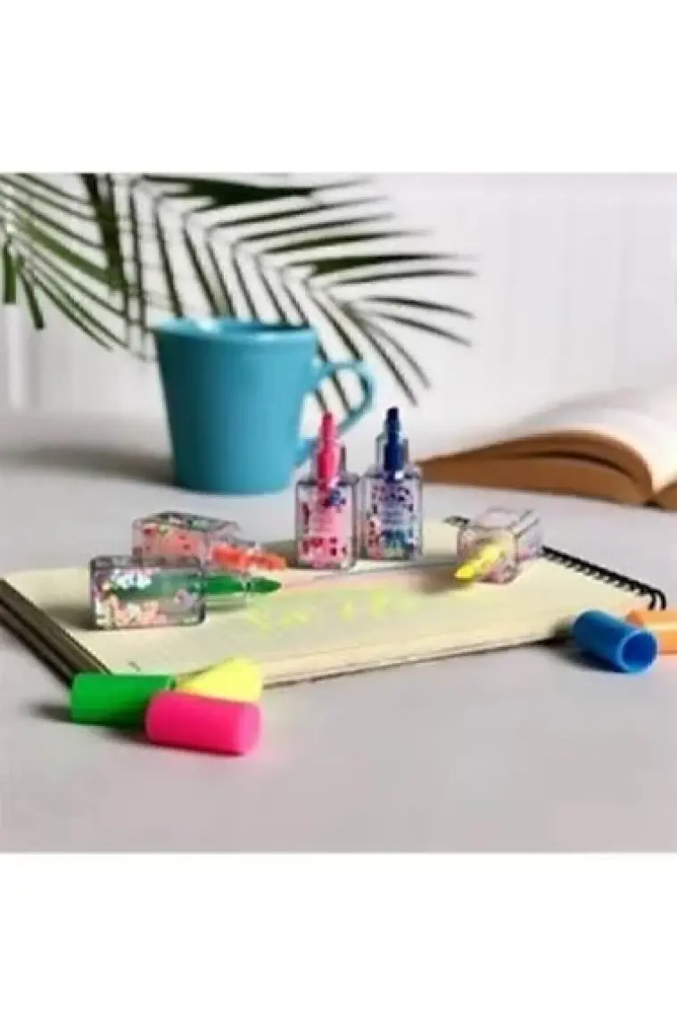Misyon Oje Şekilli Işaretleme Kalem Seti 5'li Pastel Renkler