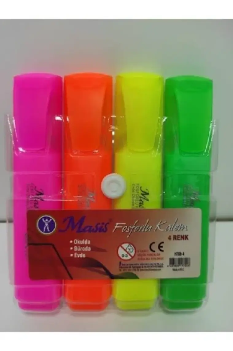 Masis Fosforlu Kalem 4 Renk