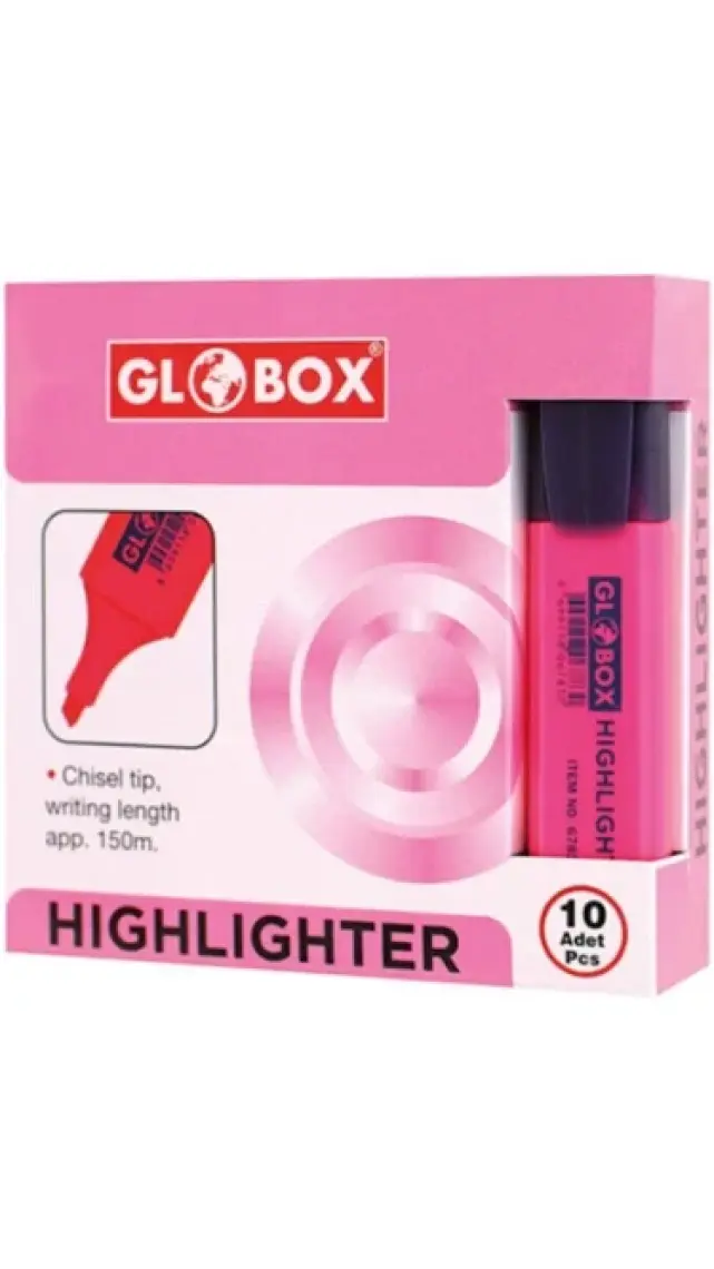 Globox Highlighter Fosforlu Kalem 10'lu
