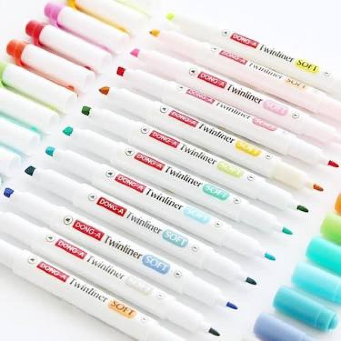 Dong-A Twinliner Soft Fosforlu Kalem Turuncu No:08