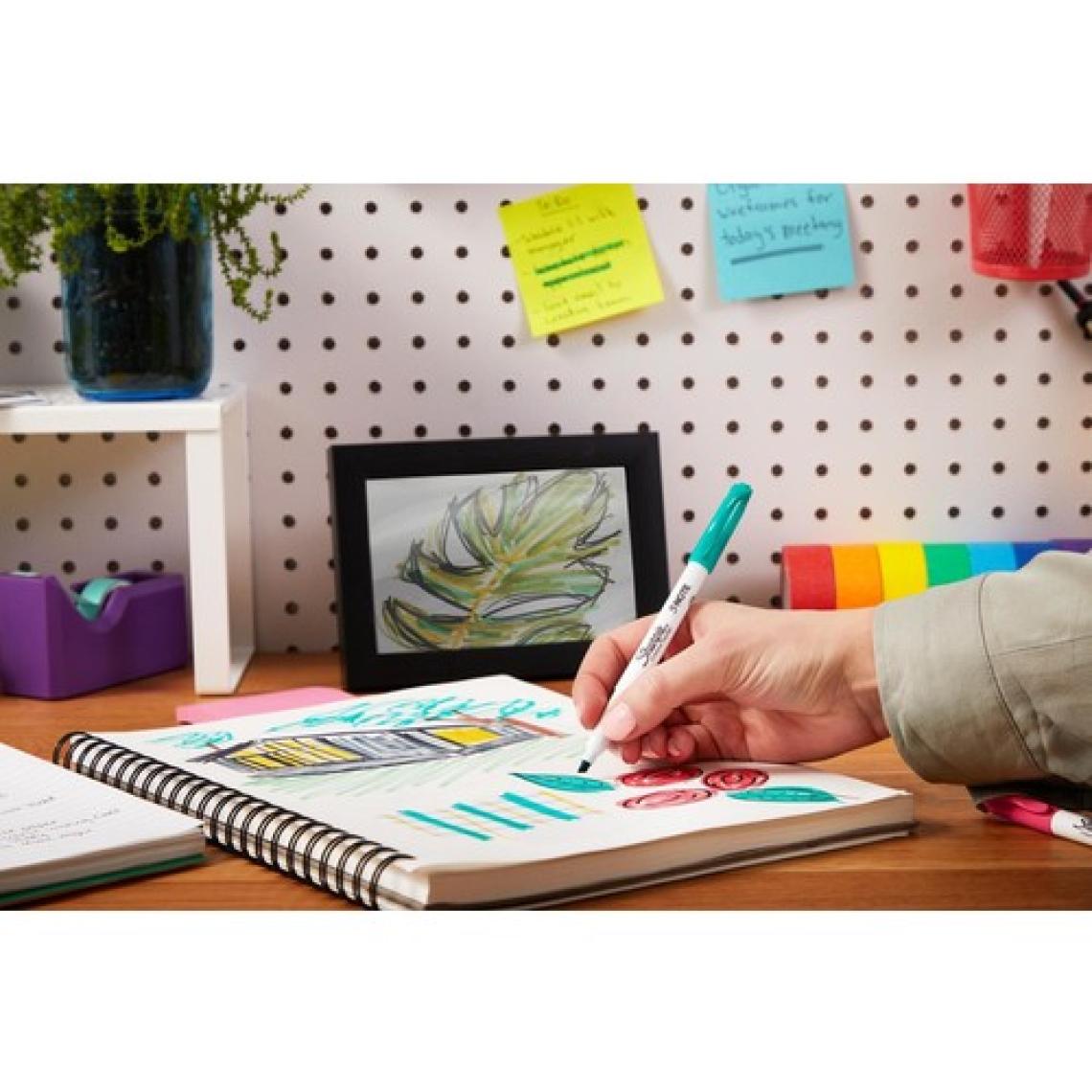 SHARPIE SNOTE Fosforlu Kalem; Kesik uç; 20'li Karışık Renk