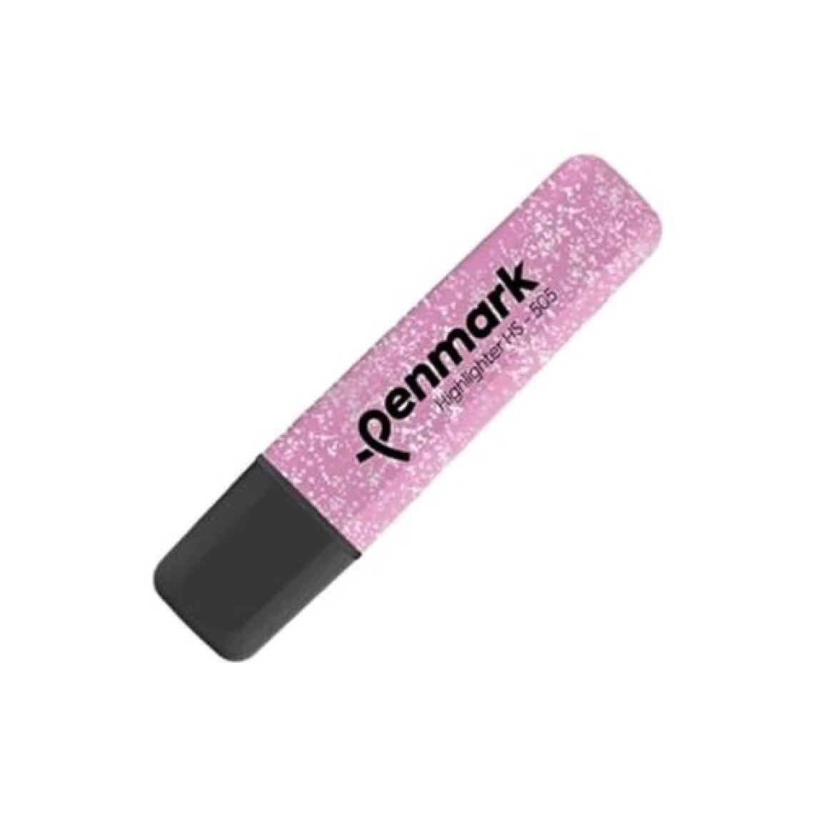 Penmark Fosforlu Kalem Metalik Simli Pembe
