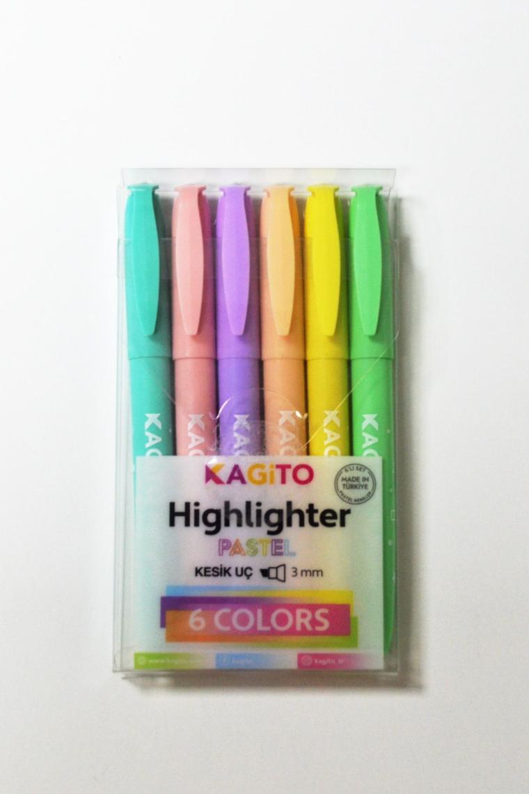 Pastel Highlighter Kalem Seti 6’lı