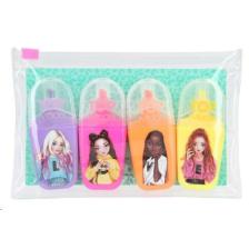 Topmodel 4 Lü Mini Fosforlu Kalem Seti 1535_a1