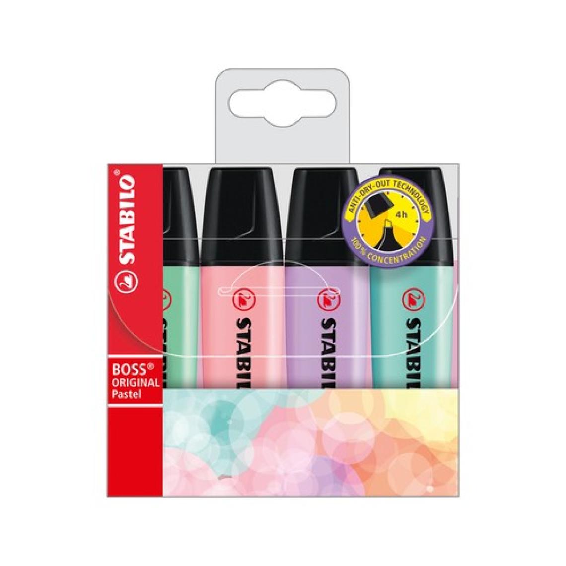Stabilo Boss Orıgınal Pastel 4 Lü Set / Stabılo Pastel 4 Lü Fosforlu Kalem Set -Yeni