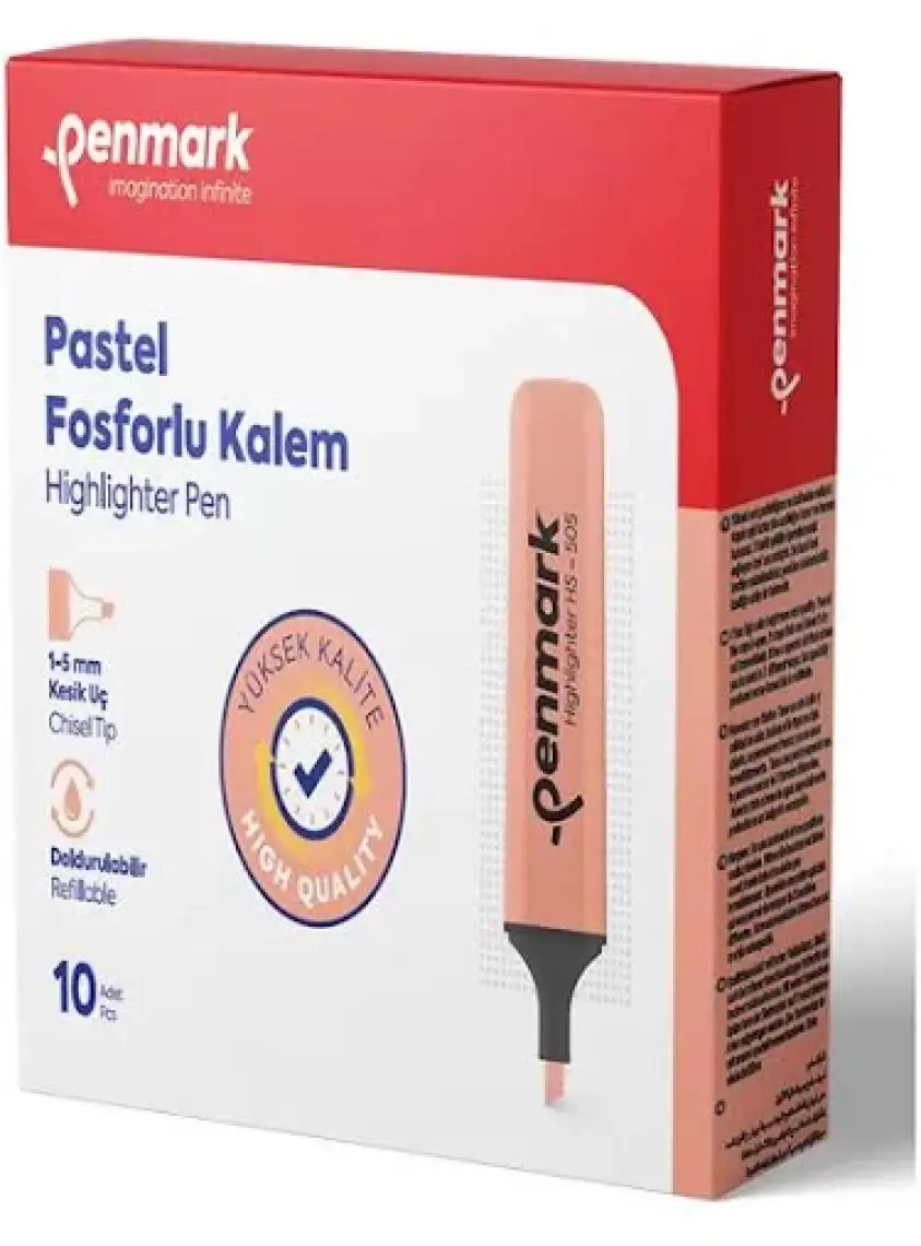 Penmark HS505-09 Pastel Yavruağzı Fosforlu Kalem