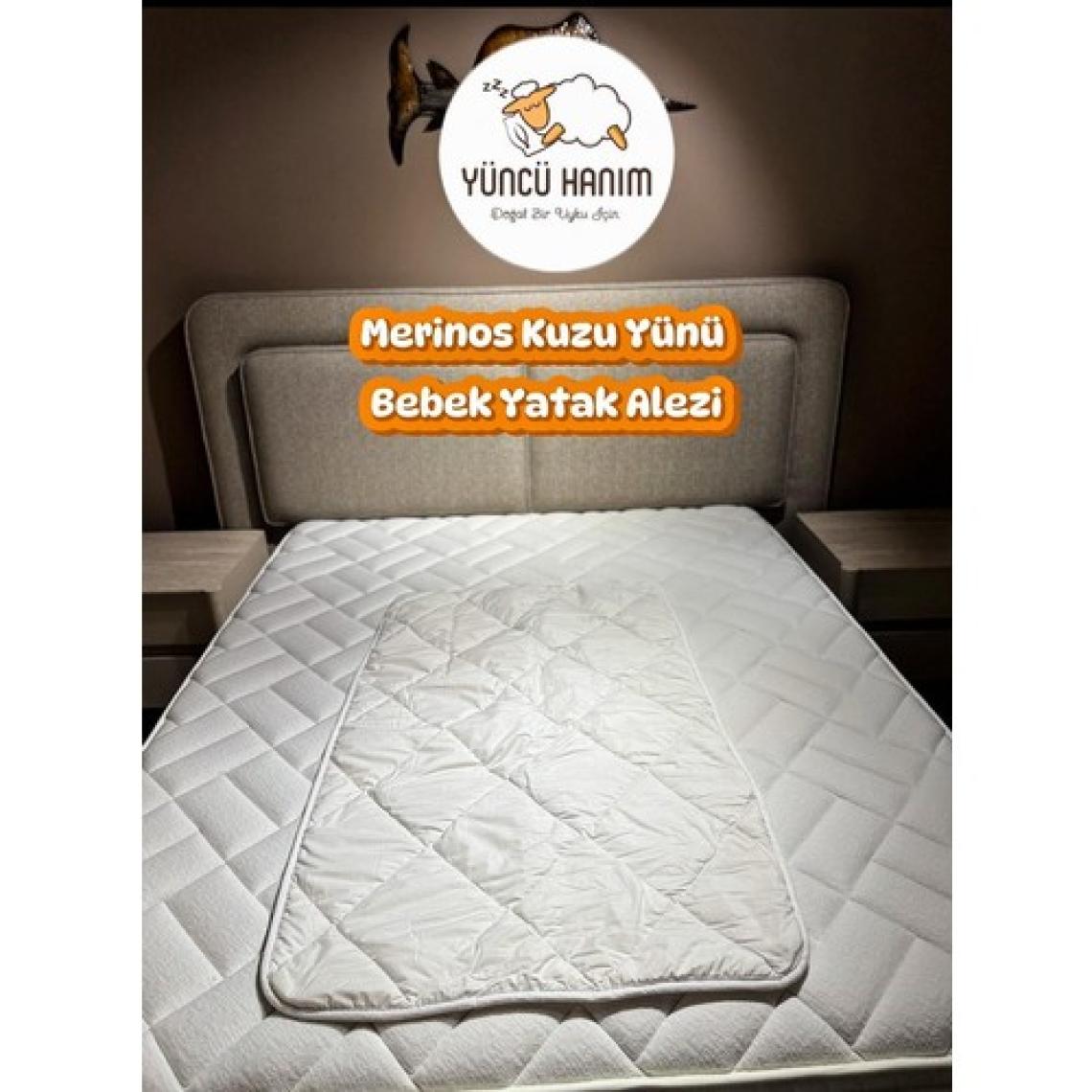 Merinos Kuzu Yünü Bebek Yatak Pedi, Yatak Koruyucu, Yatak Şiltesi (%100 Merinos Kuzu Yünü)