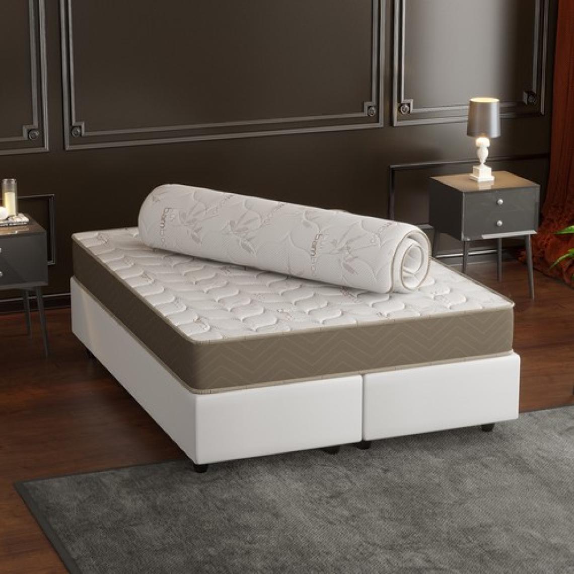 Mobpazar Full Ortopedik Bamboo Bamboo Yatak Pedi 180X200 Cm,yatak Şiltesi,topper