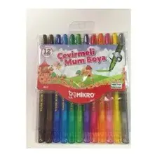 Mikro Cevirmeli Mum Boya 12'Li