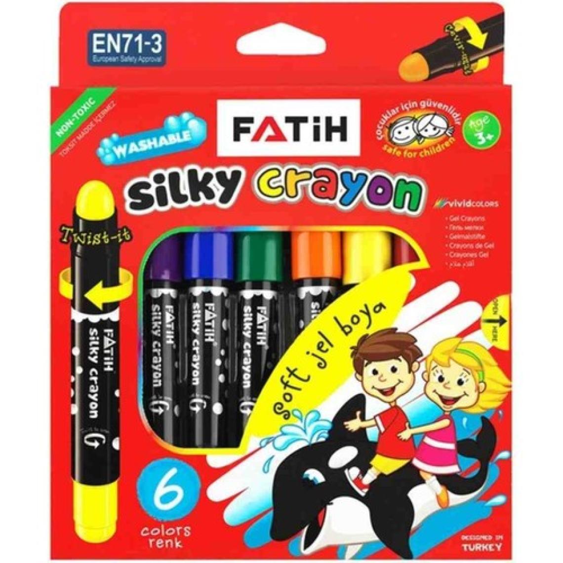 Fatih Silky Crayon Soft Jel Boya 6 Renk