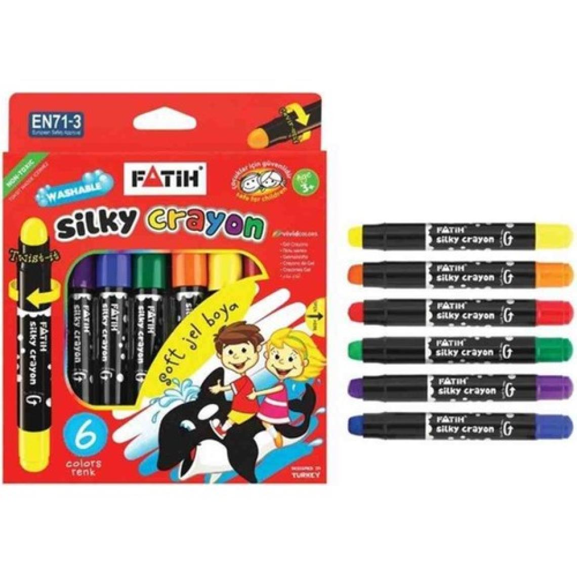 Fatih Silky Crayon Soft Jel Boya 6 Renk