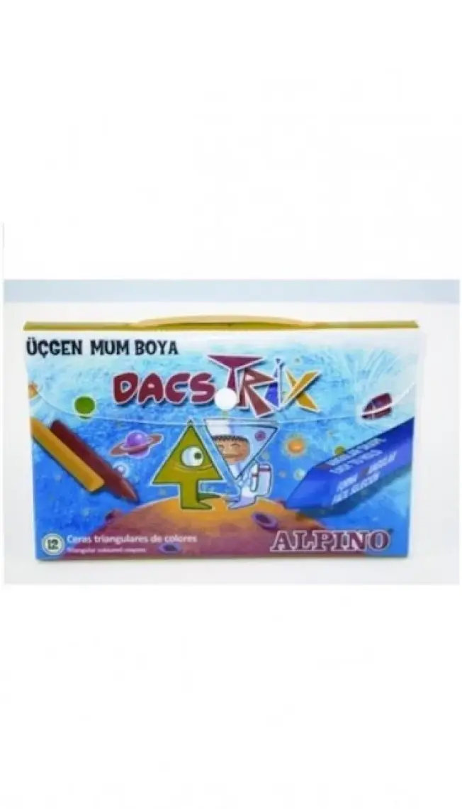 Alpıno Mum Boya 12Li Dacstrıx Üçgen Da-25