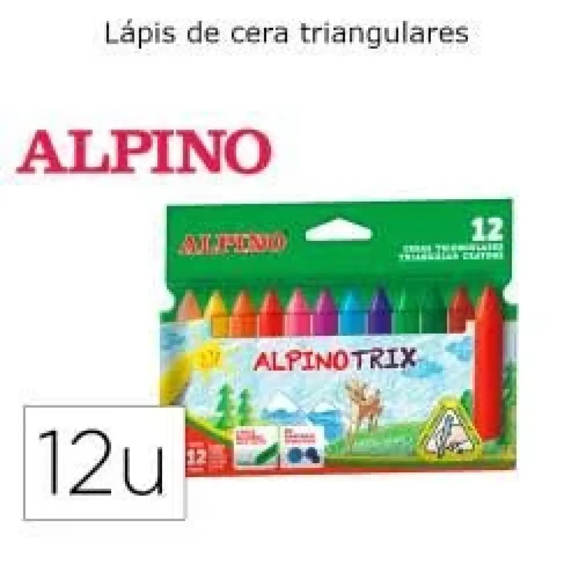 Alpıno Mum Boya 12Li Dacstrıx Üçgen Da-25