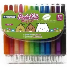 Panda Kids Çevirmeli Mum Boya