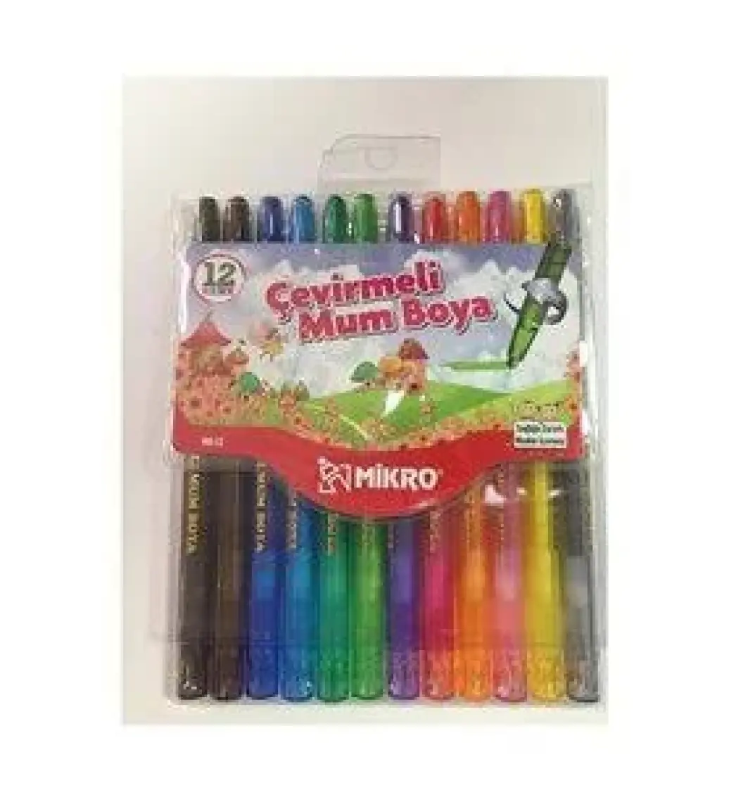 Mikro Cevirmeli Mum Boya 12'Li
