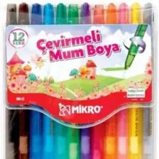 Mikro Cevirmeli Mum Boya 12'Li