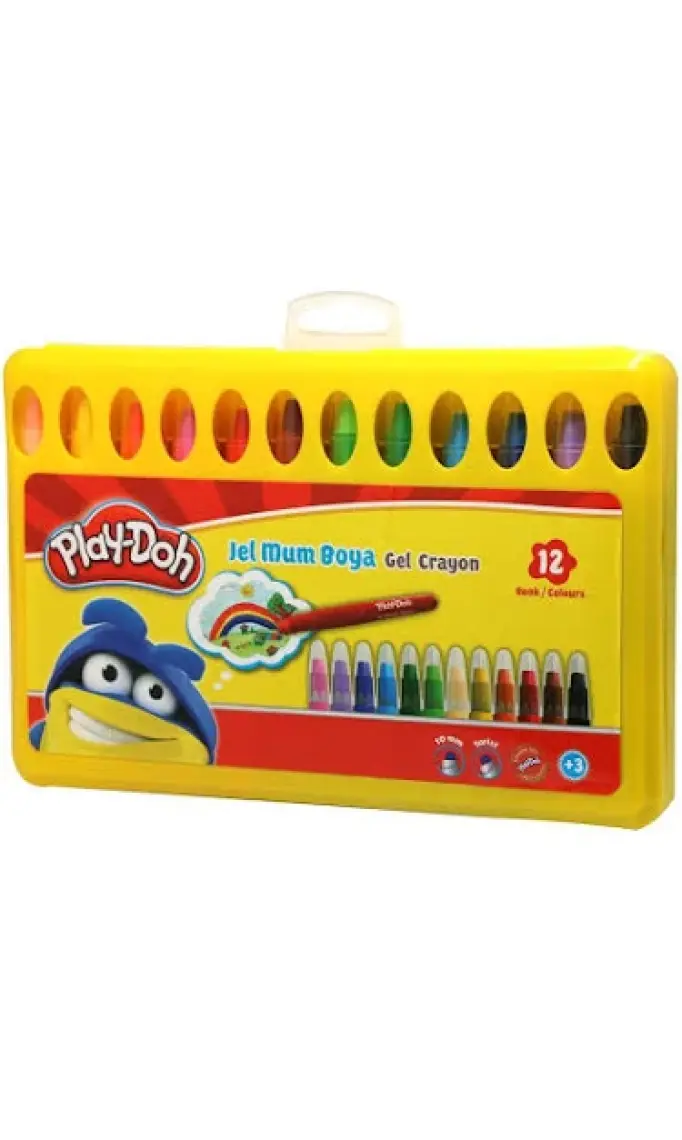 Play-Doh Crayon Mum Boya Jel 12 Renk Pp Box Cr014