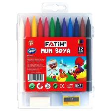 Fatih 12 Renk Uzun Crayon (Mum Boya)