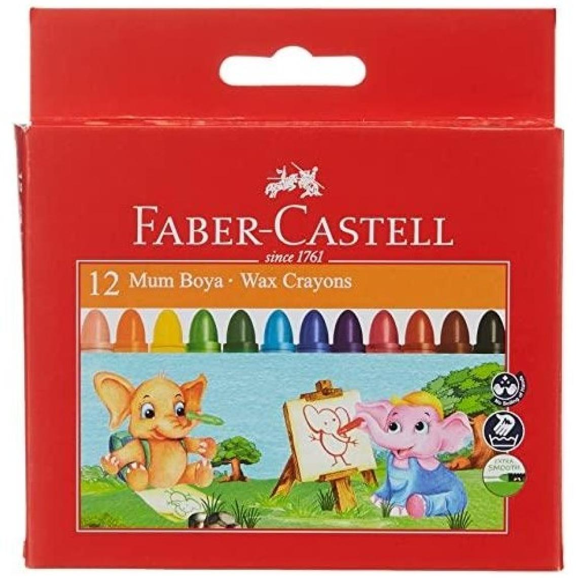 Faber-Castell 5281120040000 Süper Yıkanabilir Mum Boya 12R