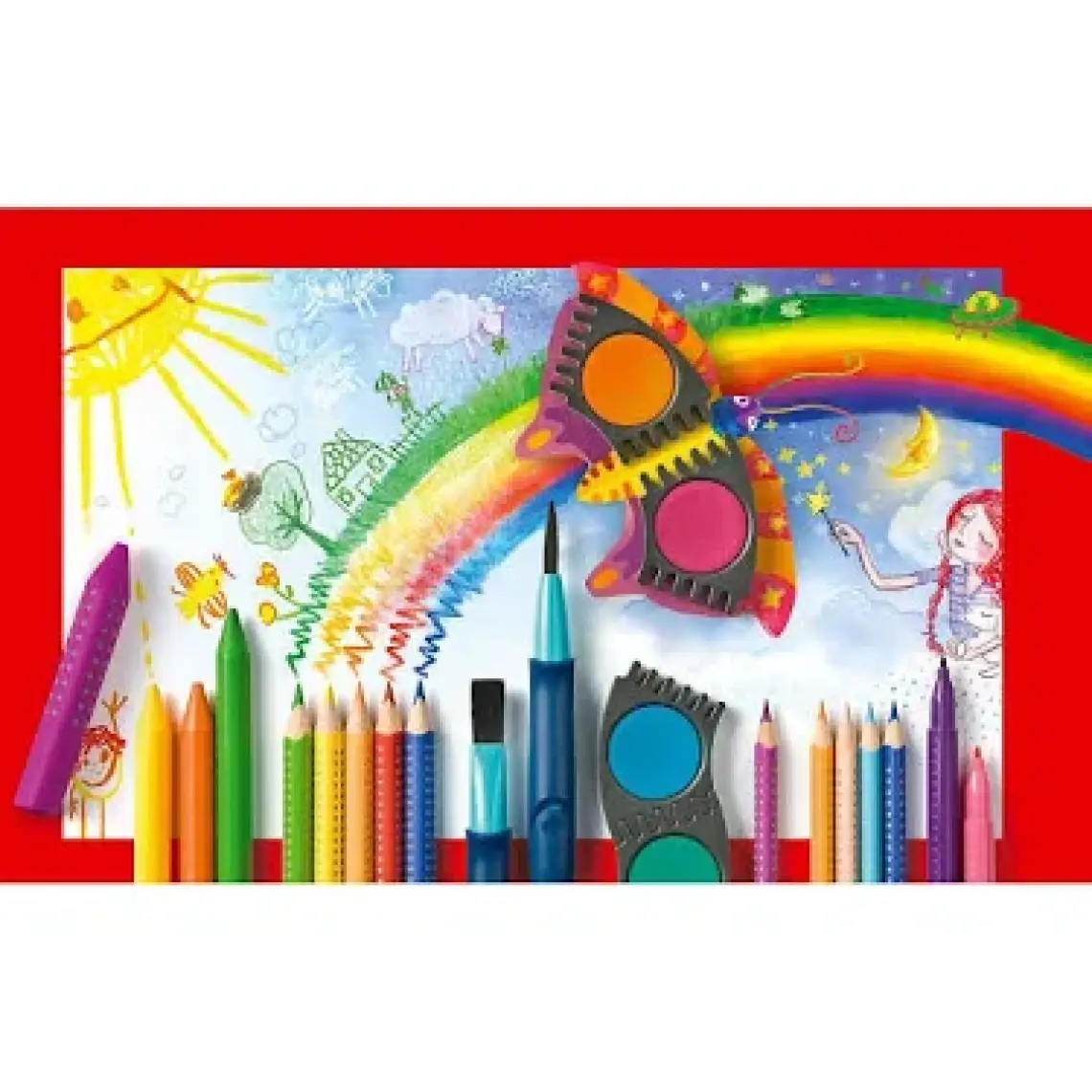 Faber-Castell Grip Jumbo Mum Boya 12 Renk