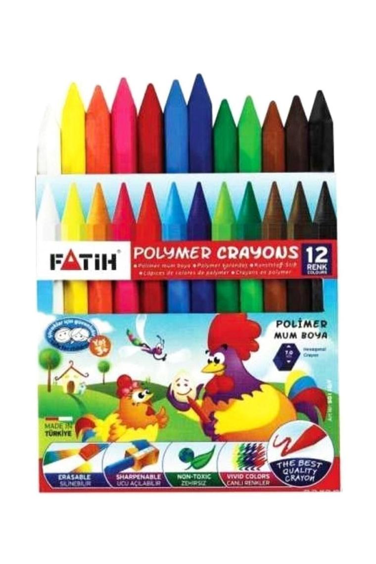 Mum Pastel Boya Polymer Crayons Kısa 12 Renk 50110/f