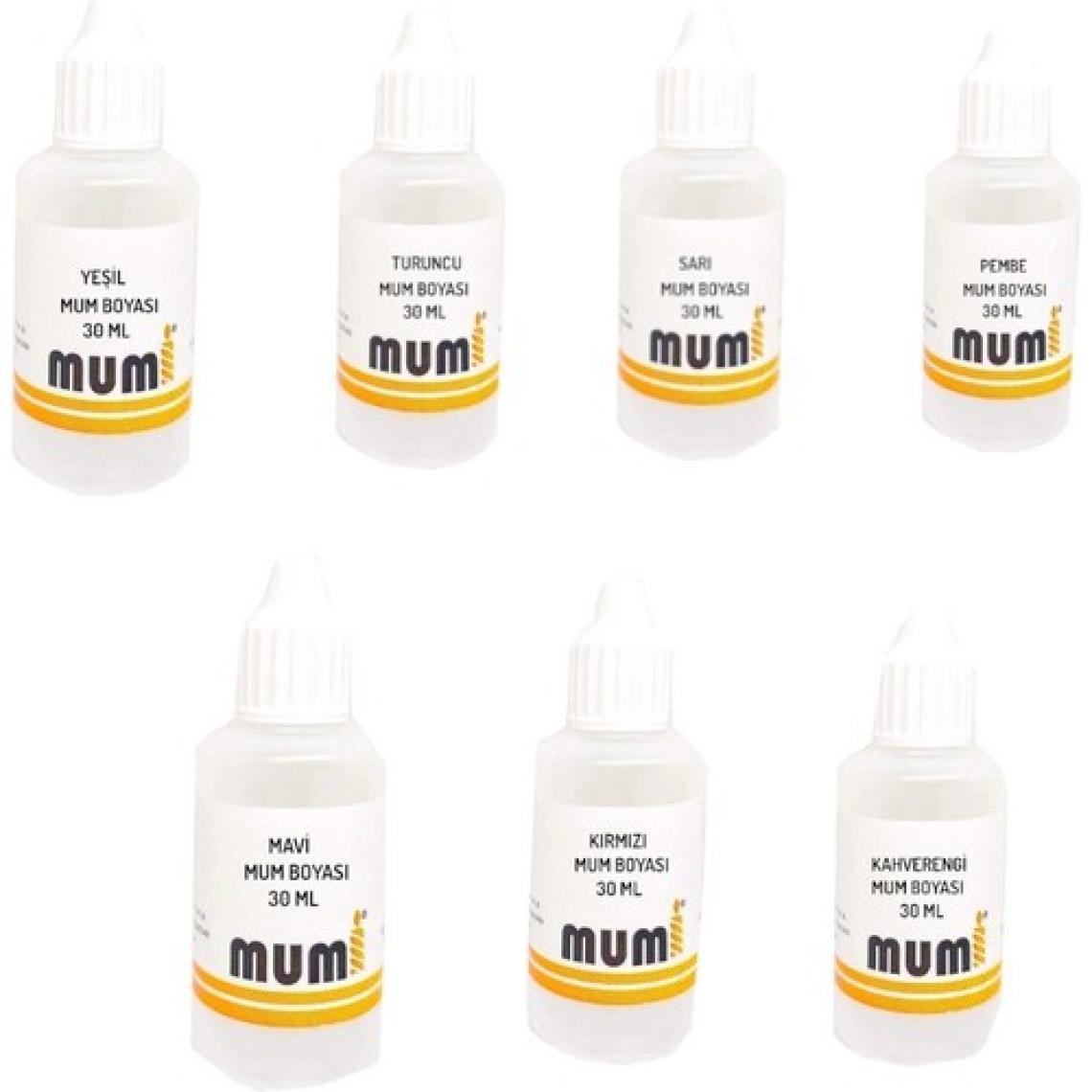 Mumi Sıvı Mum Boyası Seti 30 ml 7 Parça