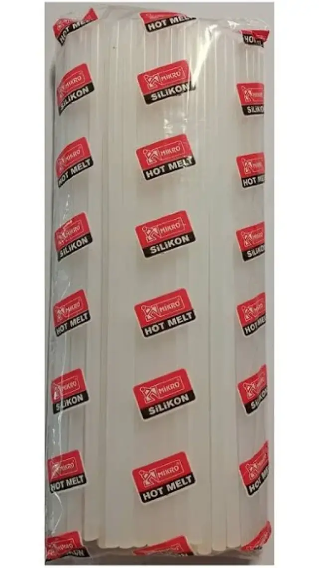 Mikro İnce Mum Silikon 7,5 mm 300 mm  Çubuk 1 Kg