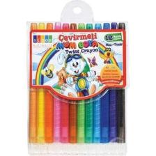 Südor Çevirmeli Mum Boya Set 12  Li        --YB08